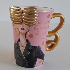 *Signed Givenchy vintage gold-tone ridge clip earrings